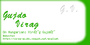 gujdo virag business card